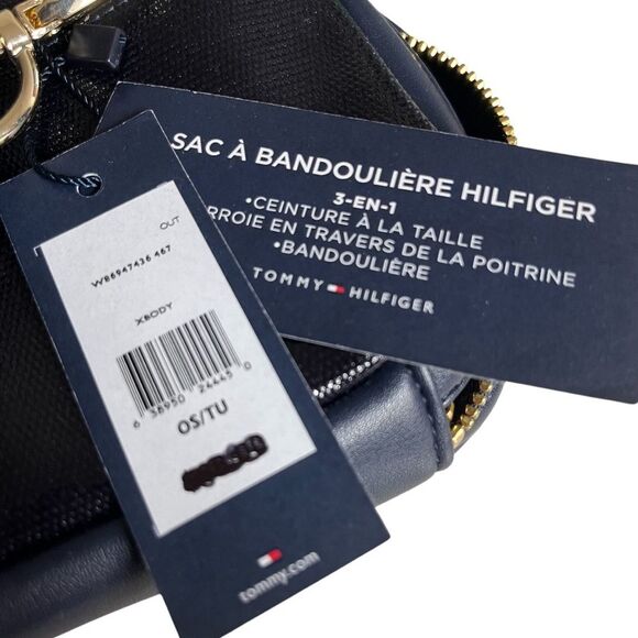 TOMMY HILFIGER Convertible Belt Bag Crossbody Bag Red White Blue NEW NWT - Picture 3 of 11